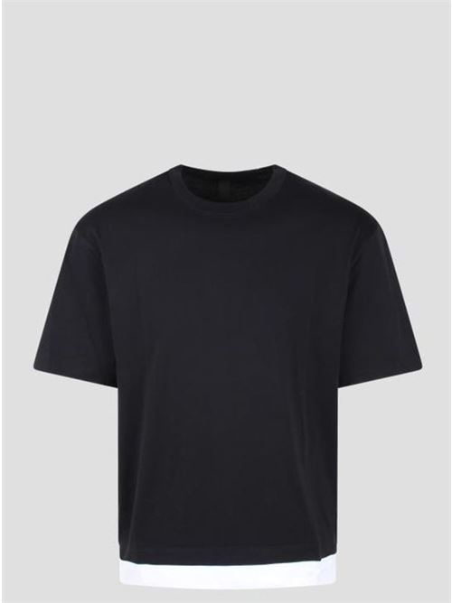 Bicolor t-shirt NEIL BARRETT | PBJT266-Z507C524 BLACK/WHITE